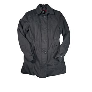 G-Star Raw Minor Hunting Slim Trench Coat Womens Size S Black Water Repellent